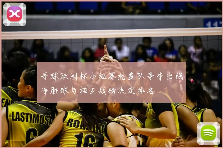 手球欧洲杯小组赛轮多队争夺出线净胜球与相互战绩决定排名